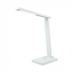 Lampki-biurkowe - ma014 biała lampka led 5w z ładowarką wireless 4000k sara nilsen 