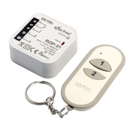Piloty-i-nadajniki - zestaw sterowania bezprzewodowego rzb-05 zamel uniwersalny exta free ( rop01+p257/2) 
