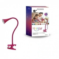 Lampki-nocne - lampka led z klipsem różowa 4w 250lm 4000k px030e happy nilsen 