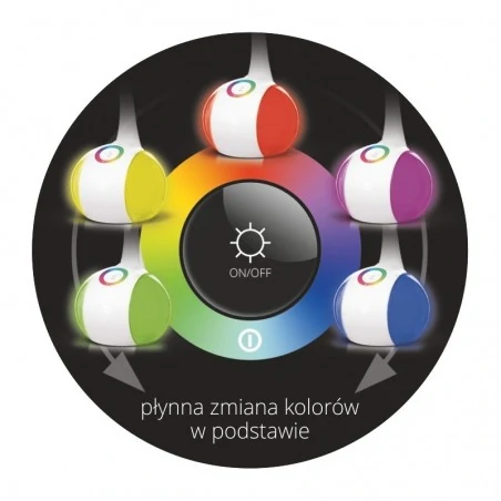 Lampki-biurkowe - us004e lampka biurkowa led 7w 4000k czarna magic nilsen 