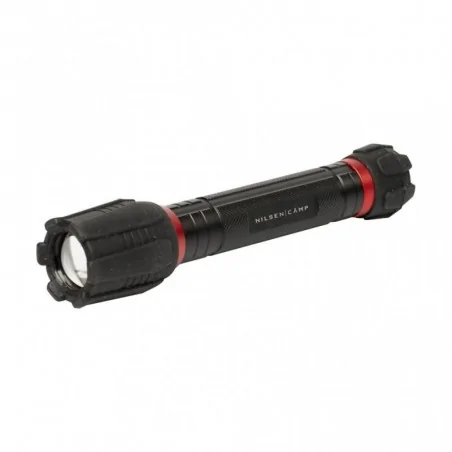 Lampki-turystyczne - nc0020 czarna latarka led zoom pro 20w 2500lm nilsen camp 