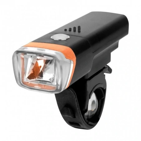 Latarki-led - nc0053 latarka rowerowa led bike 20m orange 1w 80lm nilsen camp 