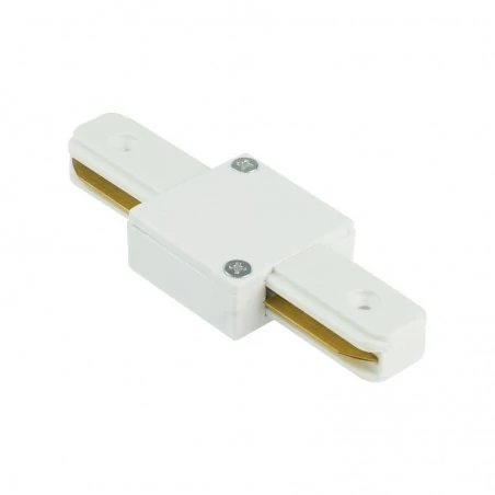 Oswietlenie-szynowe - łącznik prosty do szynoprzewodu 1 fazowego biały track 1faz ozzo 