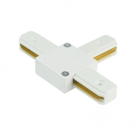 Oswietlenie-szynowe - łącznik kątowy t do szynoprzewodu 1 fazowego biały connector track 1faz ozzo 