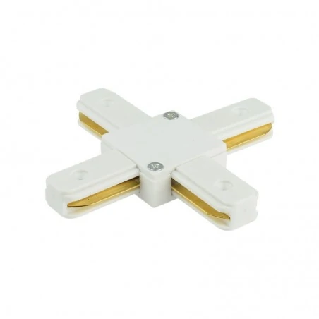 Oswietlenie-szynowe - łącznik kątowy x do szynoprzewodu 1 fazowego connector biały track 1faz ozzo 