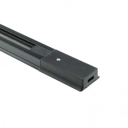 Oswietlenie-szynowe - szynoprzewód 1 fazowy czarny komplet 2 metry track 1-faz 2m ozzo 