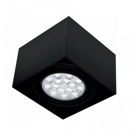 Oprawy-sufitowe - oprawa sufitowa natynkowa kwadrat ar111 gu10 axel111s-bl ozzo 