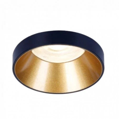 Oprawy-sufitowe - okrągłe oświetlenie sufitowe podtynkowa gu10 35w birk-111-g/bl ozzo 