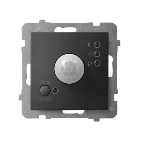 Elektroniczne-czujniki-ruchu - elektroniczny czujnik ruchu czarny metalik łp-16u/m/33 aria ospel 