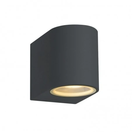 Kinkiety-ogrodowe - lampa elewacyjna ip54 1xgu10 tubka antracyt flavio round 1a ozzo 