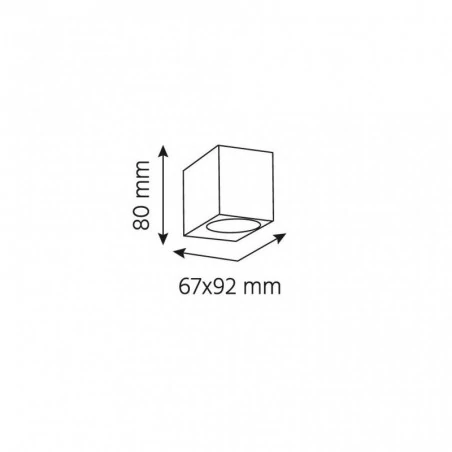 Kinkiety-ogrodowe - kinkiet ogrodowy biały ip44 1xgu10 biały flavio square 1a ozzo 
