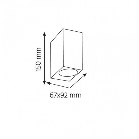Kinkiety-ogrodowe - kinkiet antracytowy zewnętrzny ip44 2xgu10 flavio square 2a ozzo 