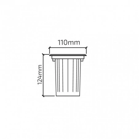 Oprawy-led-zewnetrzne - oprawa dogruntowa - najazdowa gu10 ip54 ground-square ozzo 