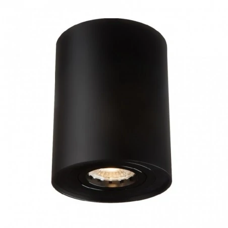 Oprawy-sufitowe - lampa sufitowa tuba ruchoma czarna mat gu10 35w ivo 1b/bl ozzo 