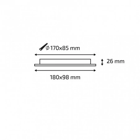 Oprawy-sufitowe-ruchome - oprawa podtynkowa podwójna kwadratowa biała klint2-221-wh ozzo 