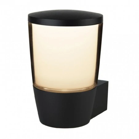 Kinkiety-ogrodowe - ogr001 kinkiet zewnętrzny gu10 czarny ip54 hage ozzo 