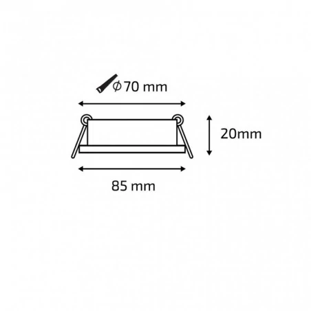 Oprawy-sufitowe-ruchome - oprawa oczko sufitowe białe ruchome gu10 ozzo olaf-211-wh 