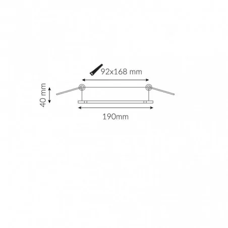 Oprawy-sufitowe - podwójna lampa podtynkowa biało-czarna 2xgu10 rene2 222-w/b-p ozzo 