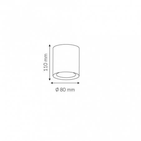 Strona-glowna - oprawa sufitowa tuba natynkowa biała ozzo  sofia round 1w/ch 