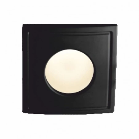 Oprawy-hermetyczne-led - oczko sufitowe pierścień kwadratowy ip44 czarny gu10 tico square 122 sh-b ozzo 