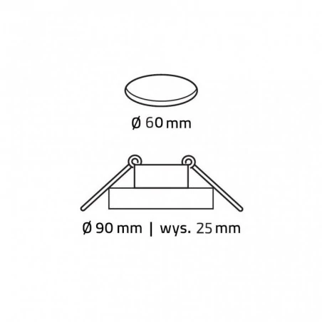 Oprawy-halogenowe - vigo-11g-s/ch oczko sufitowe podtynkowe szklane ozzo 