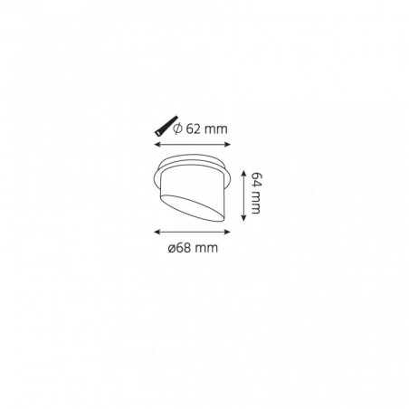 Oprawy-sufitowe - oprawa podtynkowa biało-złota gu10 ip20 vita l 112-wh/g ozzo 