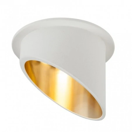Oprawy-sufitowe - oprawa podtynkowa biało-złota gu10 ip20 vita l 112-wh/g ozzo 