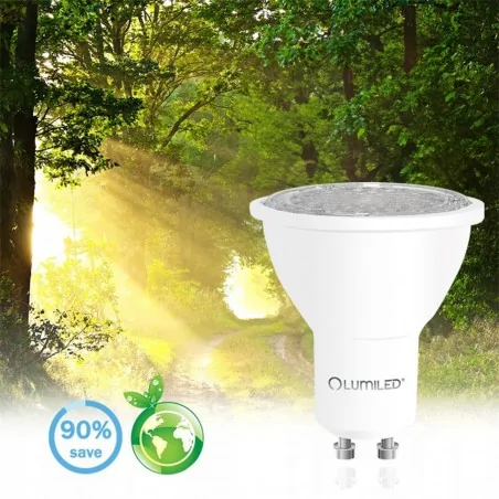 Gwint-trzonek-gu10 - żarówka led gu10 6w 50w 580lm 3000k 24° 36° 60° lumledf2020 lumiled 