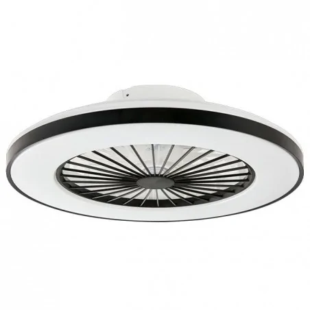 Plafony - plafon led z wentylatorem o mocy 55w sterowany pilotem 3000k-5500k 50cm kleo 8618 lvt 