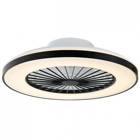 Plafony - plafon led z wentylatorem o mocy 55w sterowany pilotem 3000k-5500k 50cm kleo 8618 lvt 