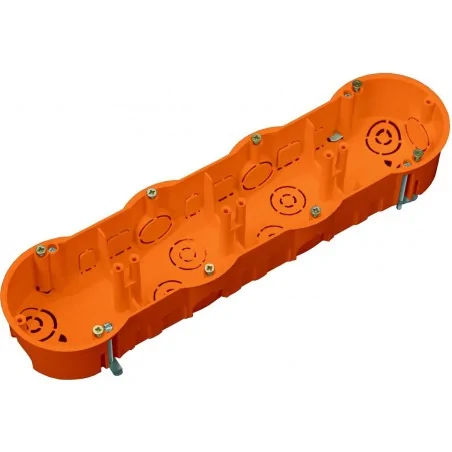 Puszki-podtynkowe - a.0047p puszka podtynkowa poczwórna do ścian karton gips z wkrętami pawbol 