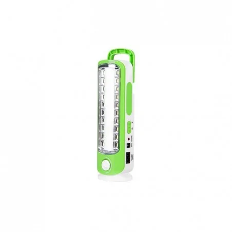 Latarki-warsztatowe - zielona latarka led warsztatowa 4w z regulacją światła 6500k 1400mah 0535 lvt 