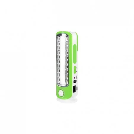 Latarki-warsztatowe - zielona latarka led warsztatowa 4w z regulacją światła 6500k 1400mah 0535 lvt 