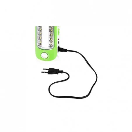 Latarki-warsztatowe - zielona latarka led warsztatowa 4w z regulacją światła 6500k 1400mah 0535 lvt 