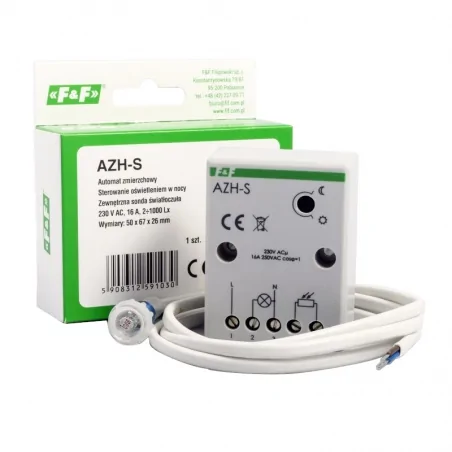 Wylaczniki-zmierzchowe - automat zmierzchowy 16a azh-s f&f 
