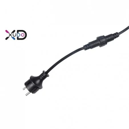 Swiecace-kule-i-girlandy - długa girlanda ogrodowa 10m z dziesięcioma żarówkami e27 10x1w xd-pa100 lvt 