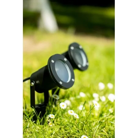 Lampy-solarne - wbijany reflektor ogrodowy wodoszczelny ip65 gu10 horti lumogr0605 lumiled 