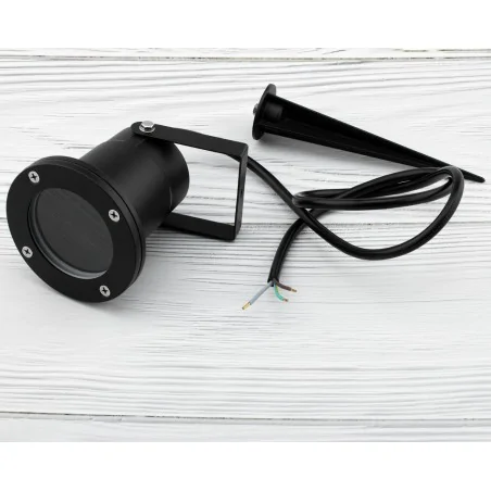 Lampy-solarne - wbijany reflektor ogrodowy wodoszczelny ip65 gu10 horti lumogr0605 lumiled 