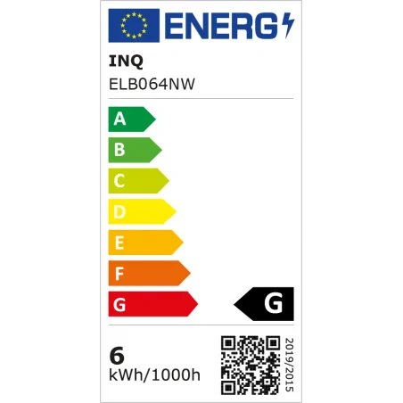 Gwint-trzonek-e27 - elb064nw żarówka led e27 6w c37 świeczka neutralna 4000k  490 lm inq 
