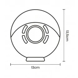 Lampki-nocne - ma018 lampka nocna led 5w z radiobudzikiem i zegarem rgb magic fun nilsen 