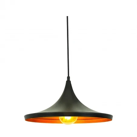 Lampy-sufitowe - elegancka lampa wisząca czarna 20w e27 il mio modern 1a-b 305442 polux 