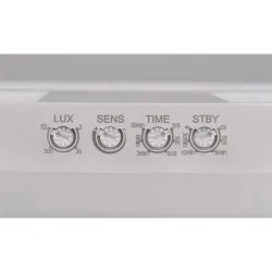 Plafony - plafon led korytarzowy z mikrofalowym czujnikiem ruchu 22w ip65 4000k ik10 midas 0737 lvt 