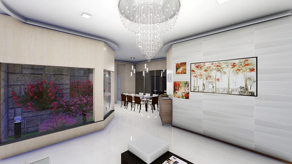 Oświetlenie w stylu glamour 