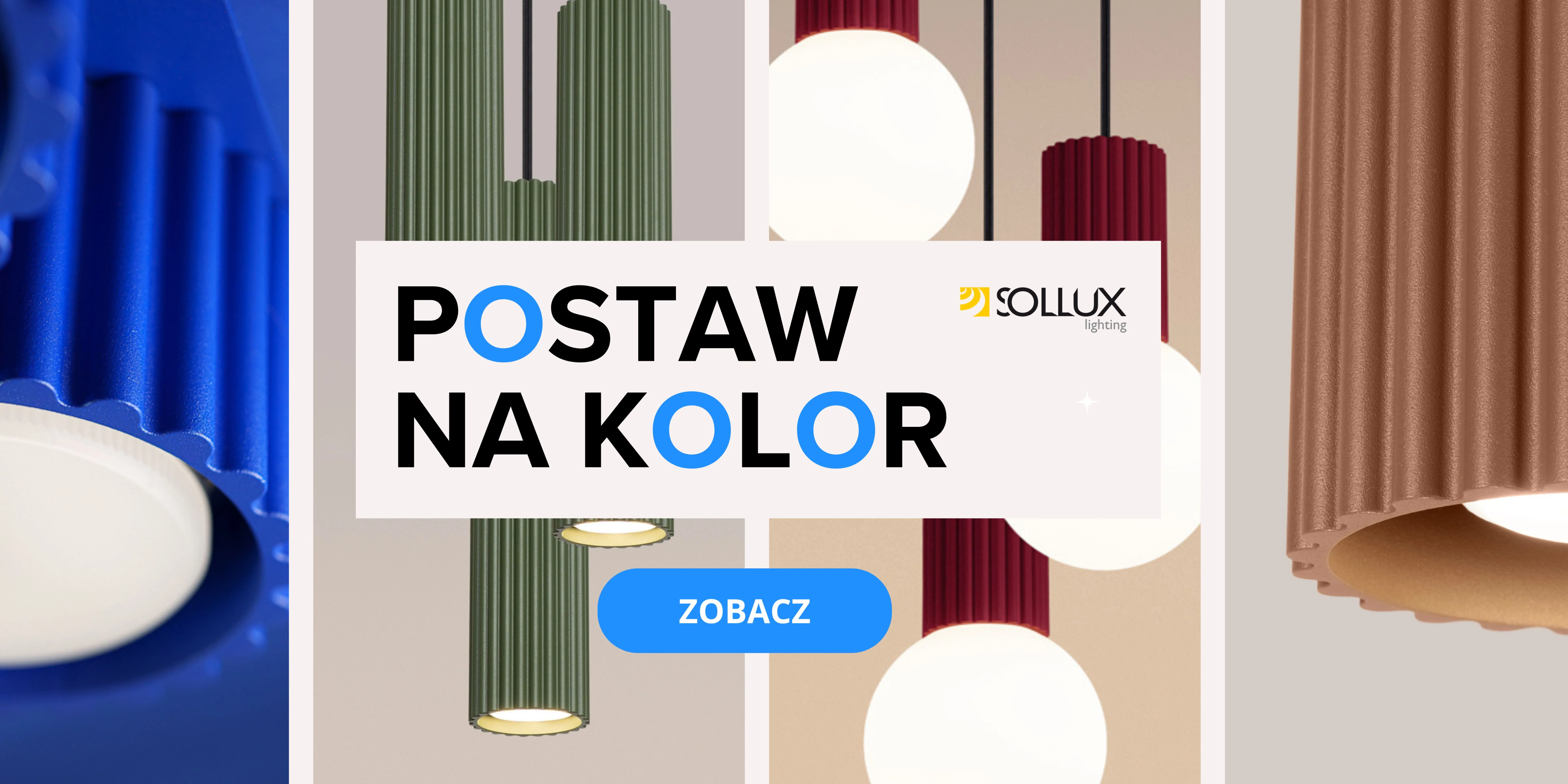 Ryflowane, kolorowe lampy Sollux – design, który odmienia wnętrza