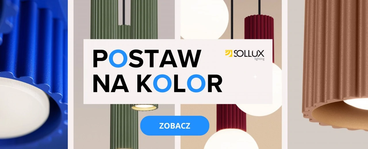 Ryflowane, kolorowe lampy Sollux – design, który odmienia wnętrza